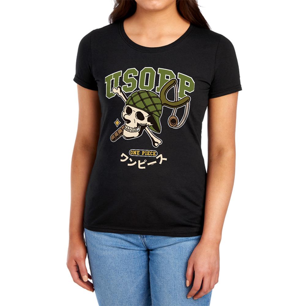 Black - Lifestyle - One Piece Womens-Ladies Usopp Collegic Ringspun Cotton Fitted T-Shirt