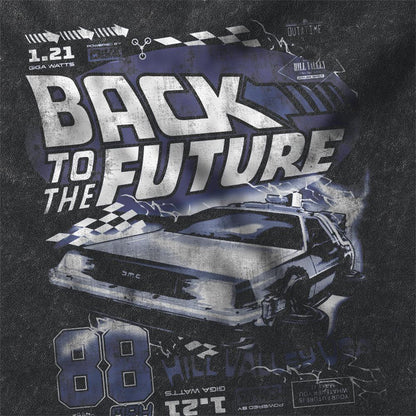 Vintage Wash - Side - Back To The Future Unisex Adult Hill Valley Vintage T-Shirt