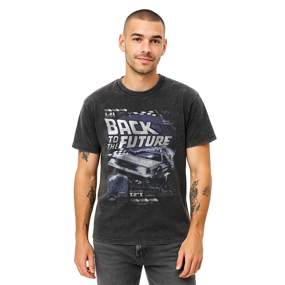 Vintage Wash - Lifestyle - Back To The Future Unisex Adult Hill Valley Vintage T-Shirt