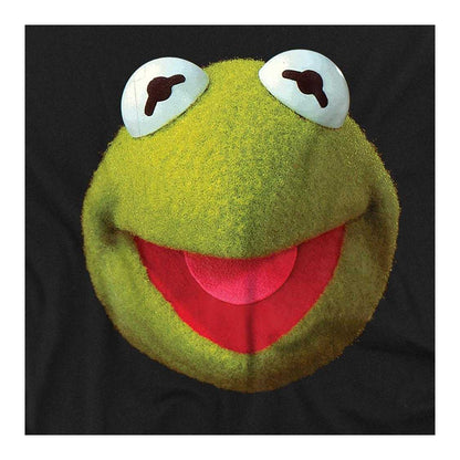 Black - Side - The Muppets Womens-Ladies Kermit Face Ringspun Cotton Fitted T-Shirt