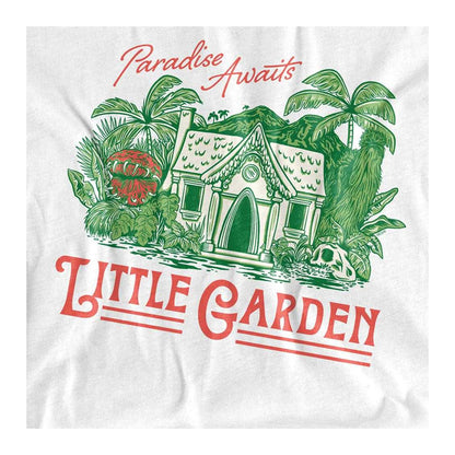 White - Side - One Piece Womens-Ladies House Of Wax Little Garden Ringspun Cotton T-Shirt