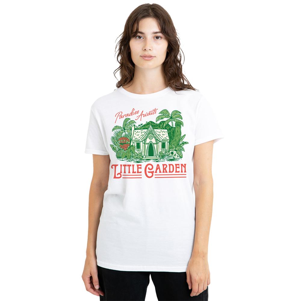 White - Lifestyle - One Piece Womens-Ladies House Of Wax Little Garden Ringspun Cotton T-Shirt