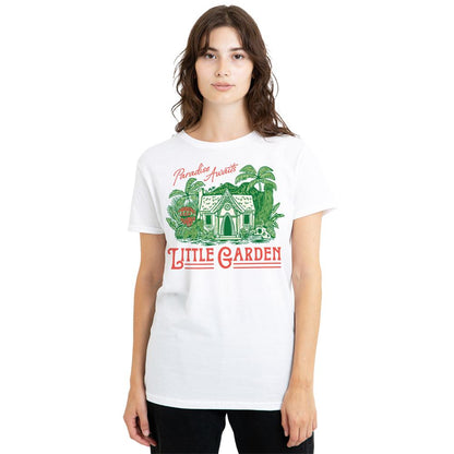 White - Lifestyle - One Piece Womens-Ladies House Of Wax Little Garden Ringspun Cotton T-Shirt