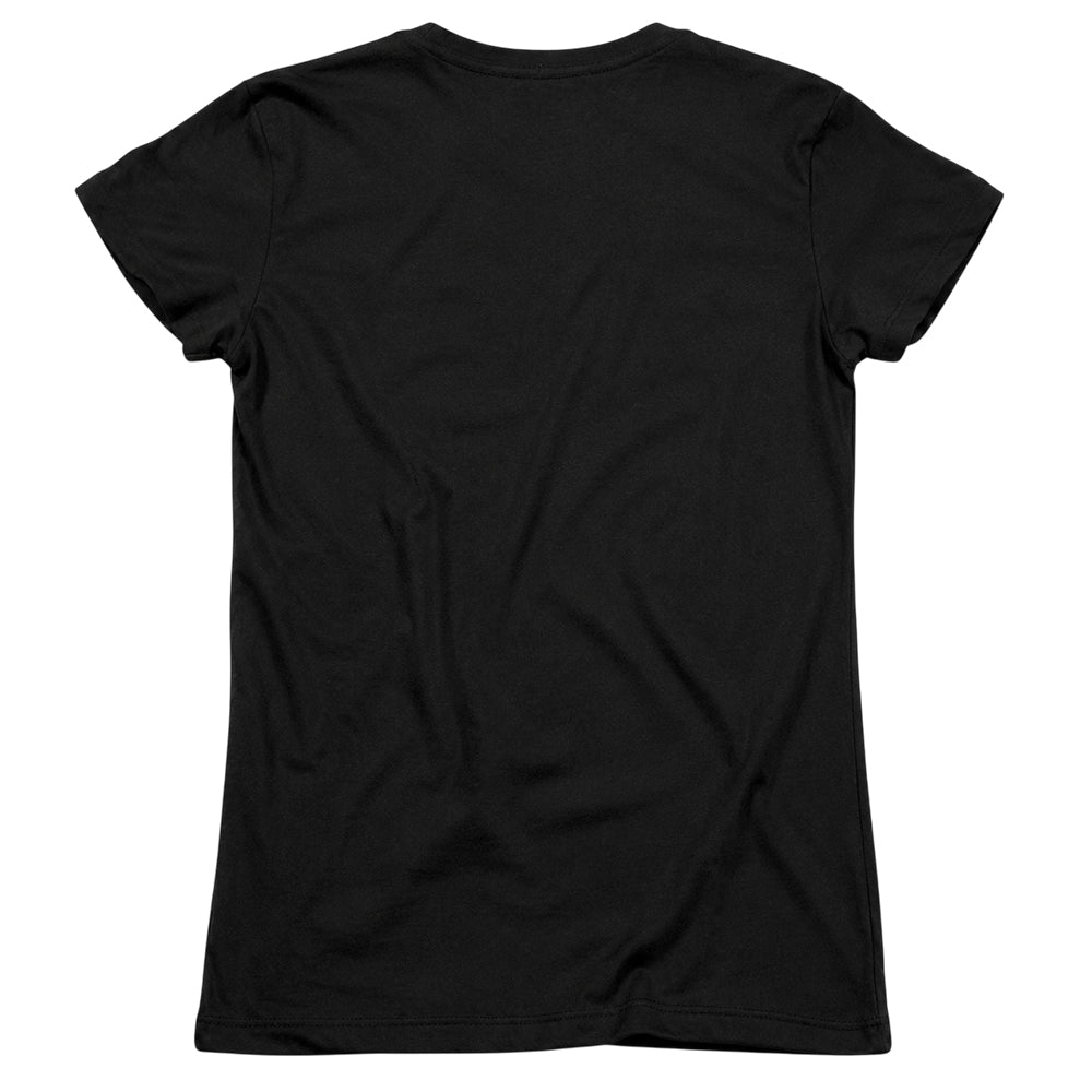 Black - Back - Stranger Things: Tales from ´85 Womens-Ladies Lucas Stranger Things Fitted T-Shirt