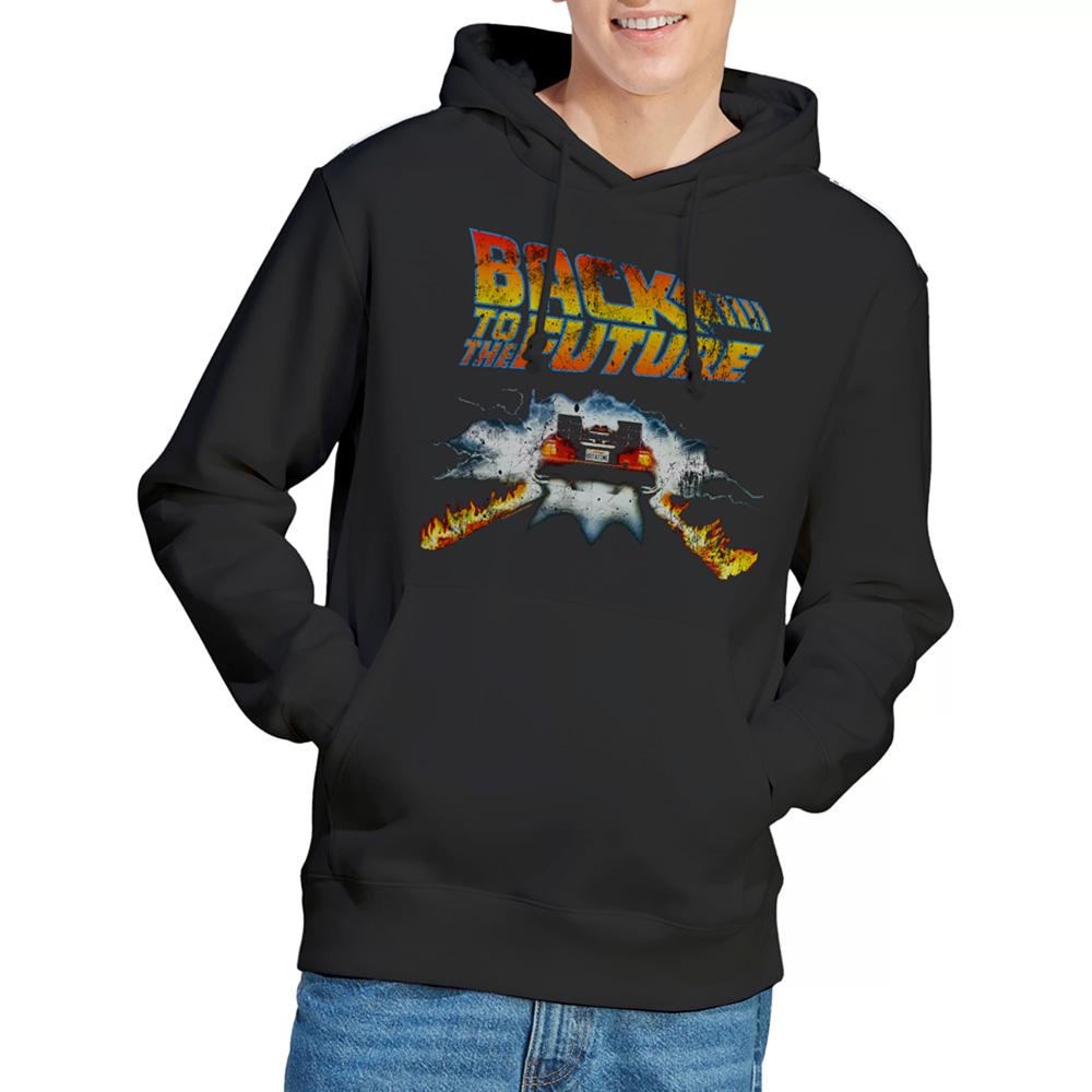 Black - Lifestyle - Back To The Future Unisex Adult Delorean Hoodie