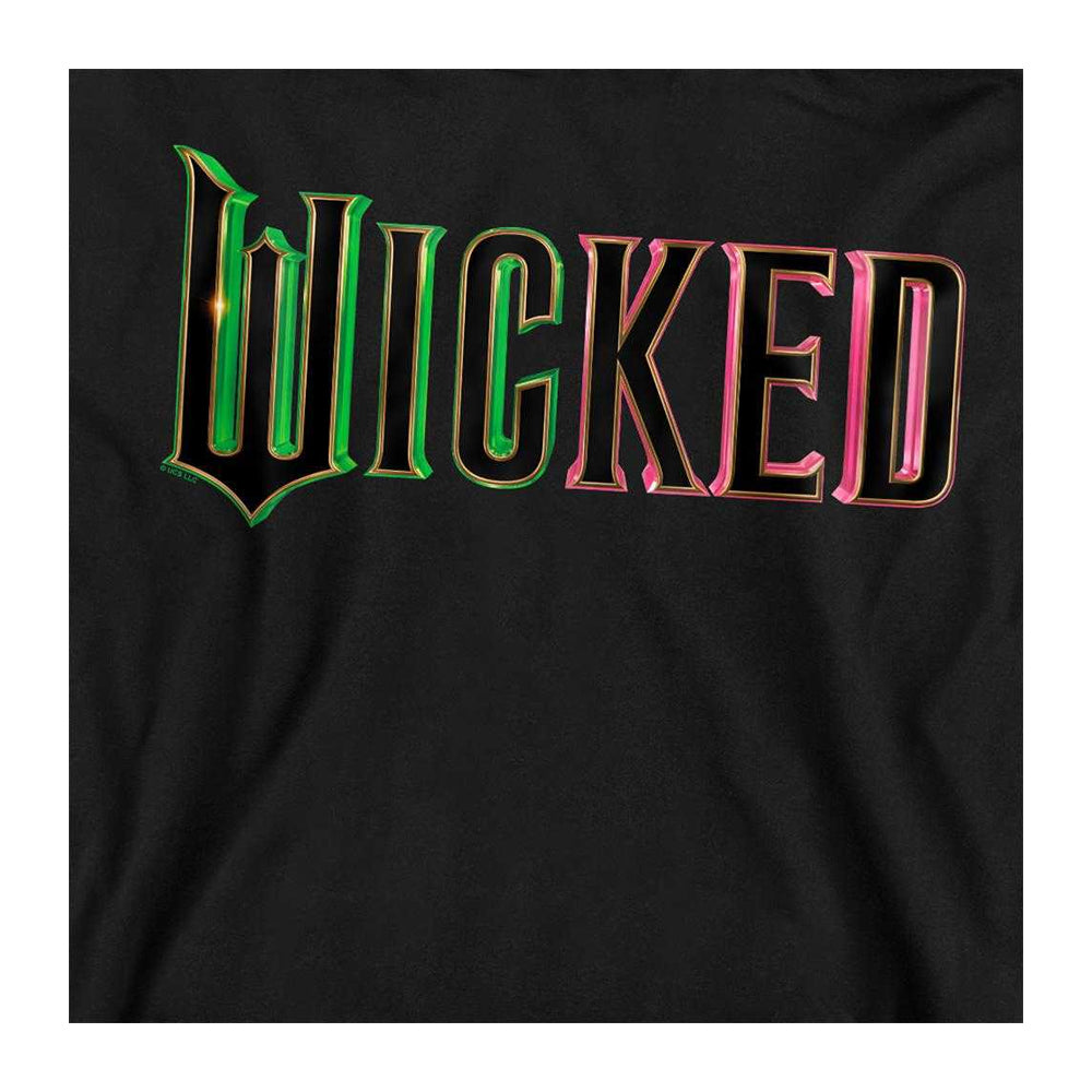 Black - Side - Wicked Unisex Adult Logo Sweatshirt