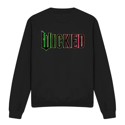 Black - Front - Wicked Unisex Adult Logo Sweatshirt