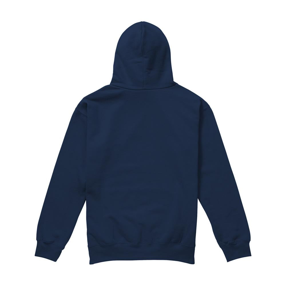 Navy - Back - Jurassic Park Unisex Adult Distressed Logo Hoodie