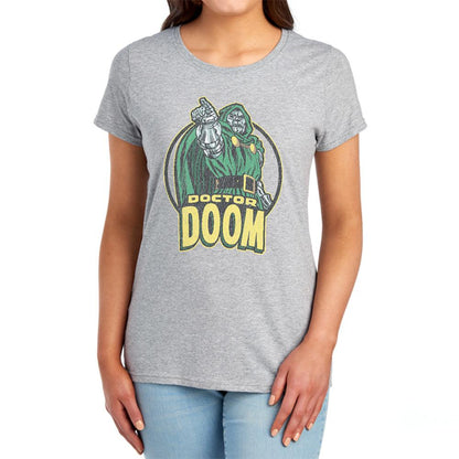 Athletic Heather - Lifestyle - Marvel Comics Womens-Ladies Doctor Doom Fitted T-Shirt