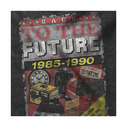 Vintage Wash - Side - Back To The Future Unisex Adult Almanac T-Shirt