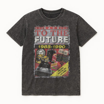 Vintage Wash - Front - Back To The Future Unisex Adult Almanac T-Shirt