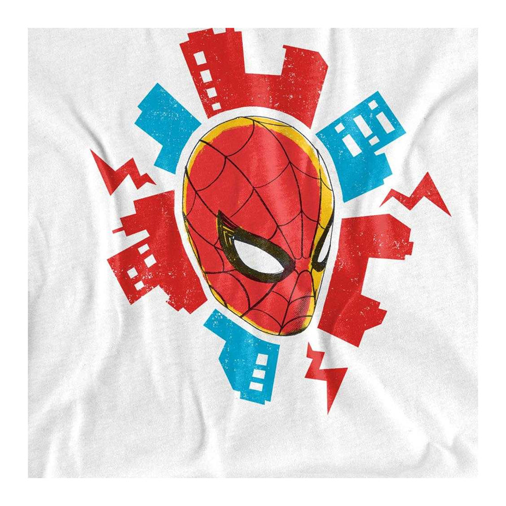 White - Side - Spider-Man: Brand New Day Childrens-Kids Spidey Sense Mask T-Shirt