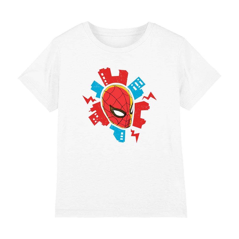 White - Front - Spider-Man: Brand New Day Childrens-Kids Spidey Sense Mask T-Shirt