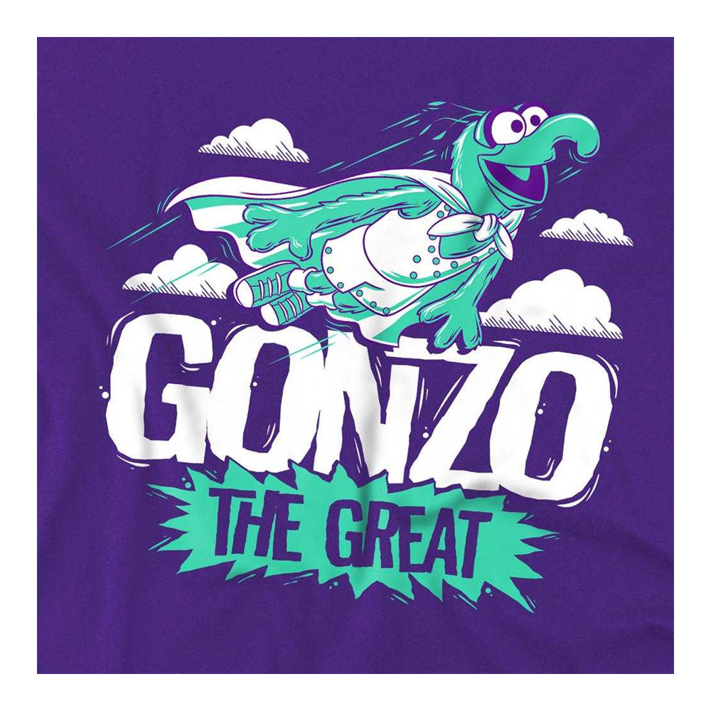 Purple - Side - The Muppets Childrens-Kids The Great Gonzo T-Shirt
