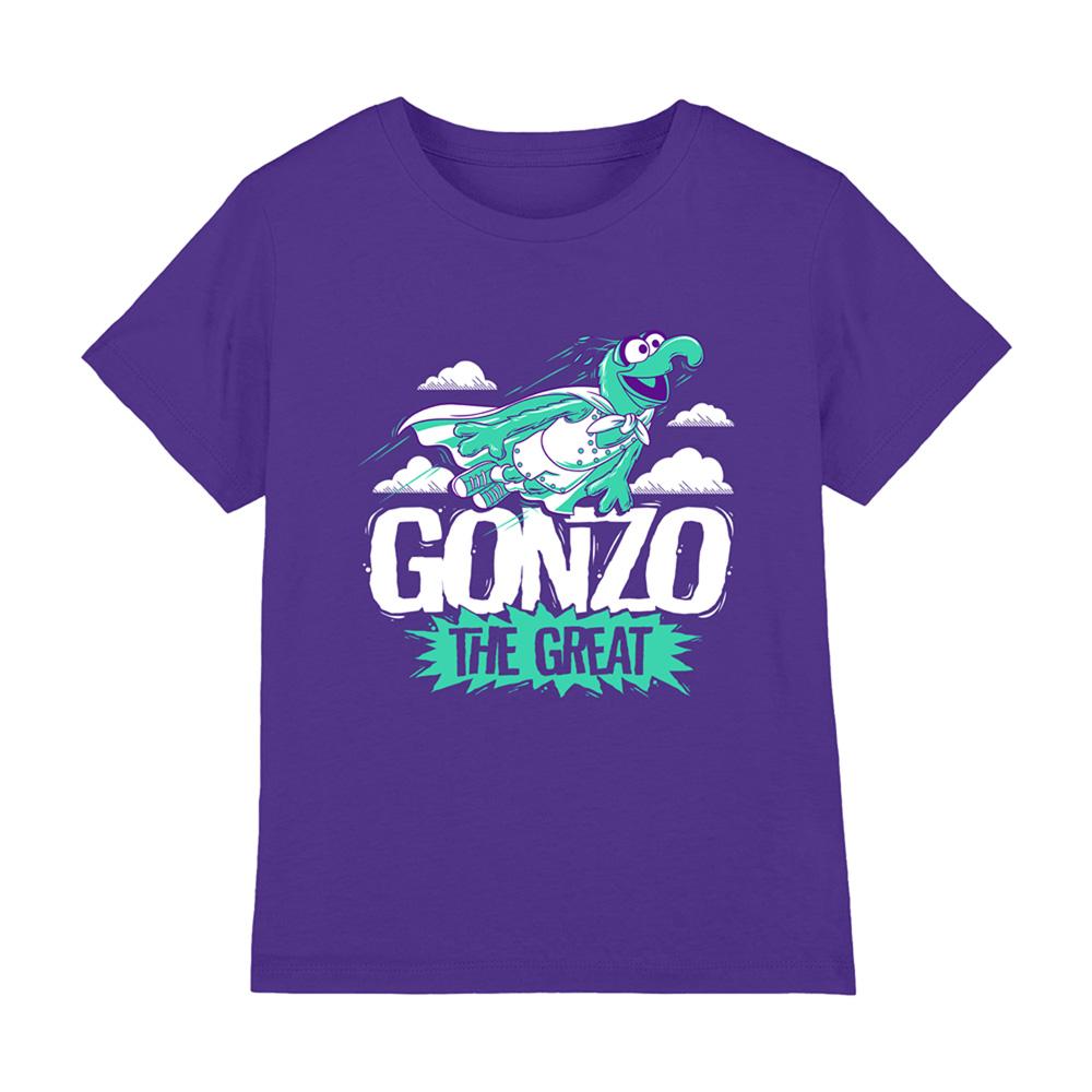 Purple - Front - The Muppets Childrens-Kids The Great Gonzo T-Shirt