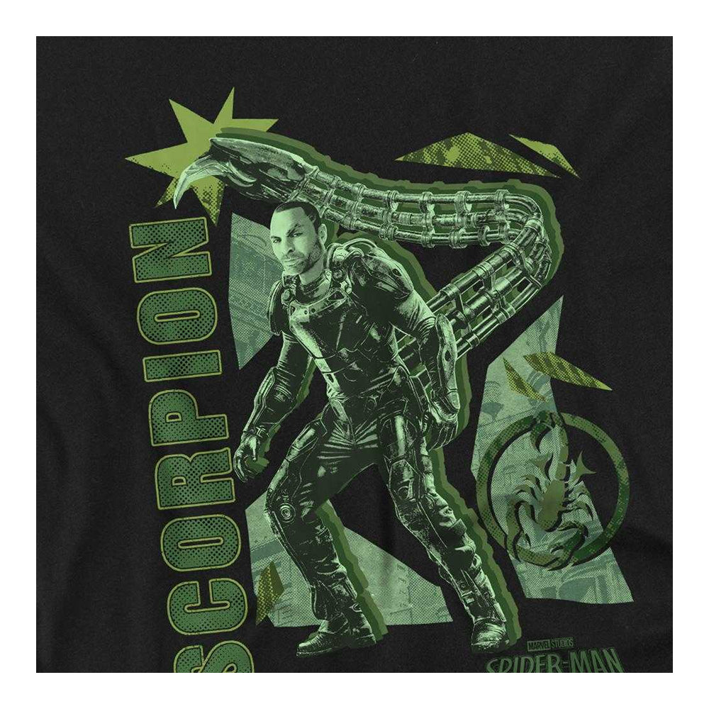 Black - Side - Spider-Man: Brand New Day Womens-Ladies Villain Scorpion Fitted T-Shirt