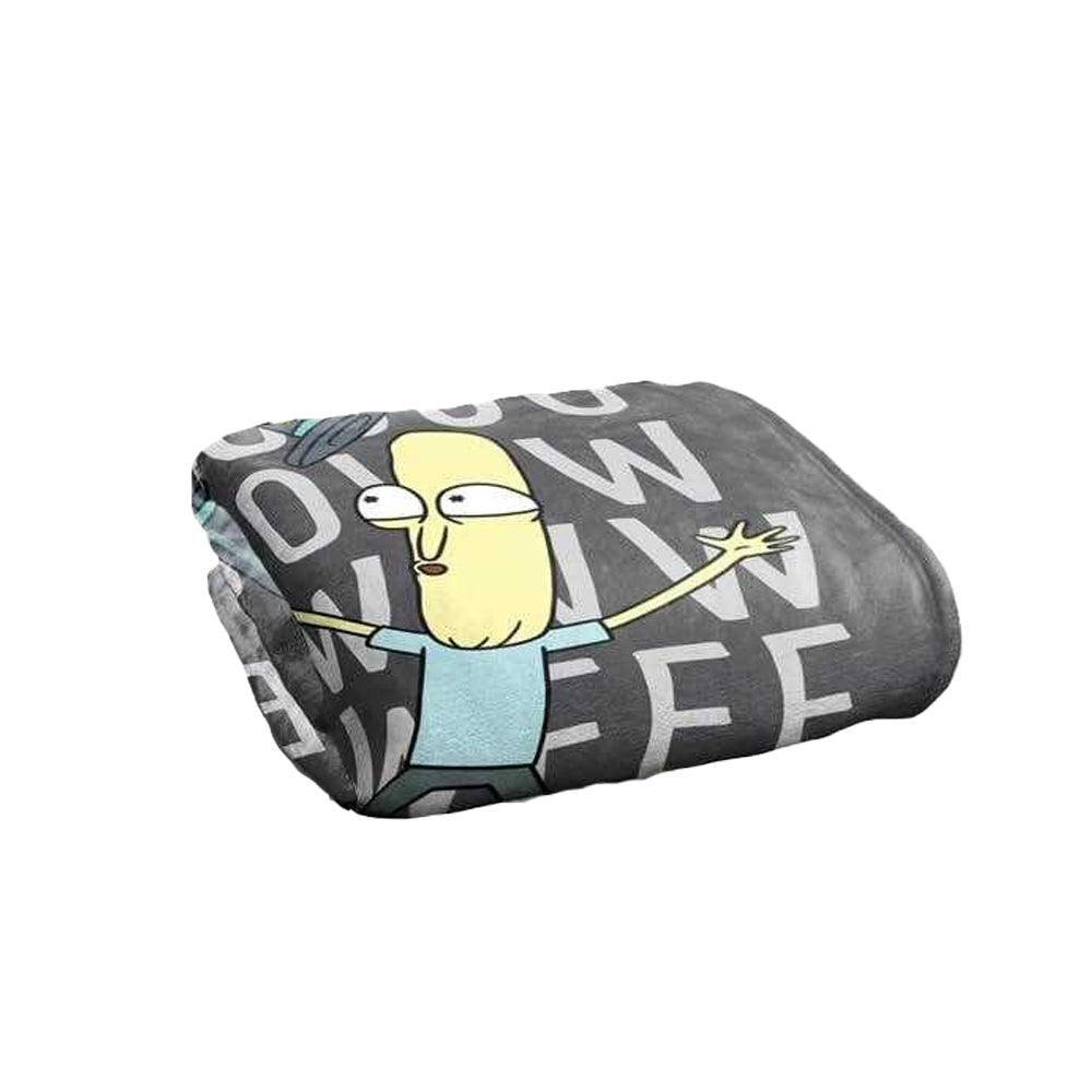 Multicoloured - Back - Rick And Morty Graphic Print Mr. Poopybutthole Blanket