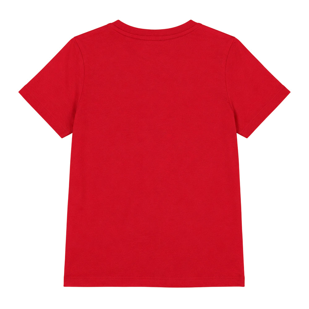 Red - Back - The Muppets Childrens-Kids The Drummer Animal Collegic Ringspun Cotton T-Shirt
