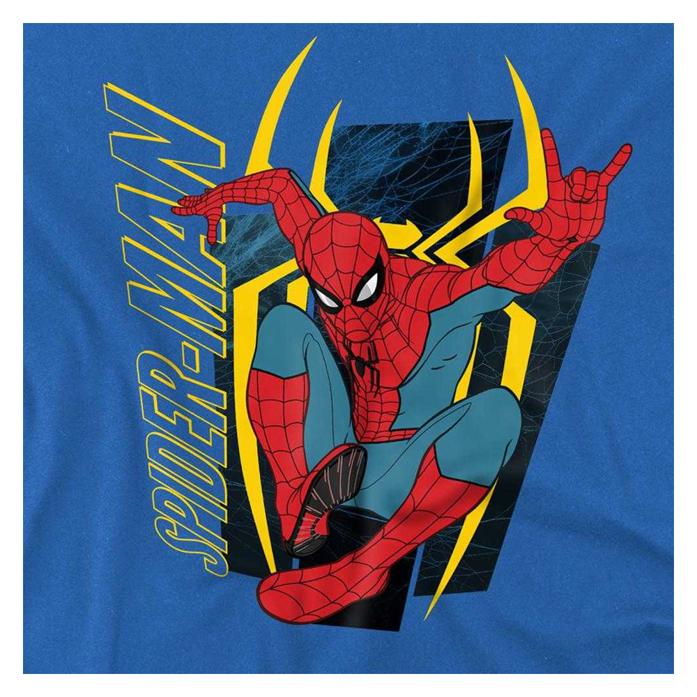 Royal Blue - Side - Spider-Man: Brand New Day Childrens-Kids Jumping Hero T-Shirt