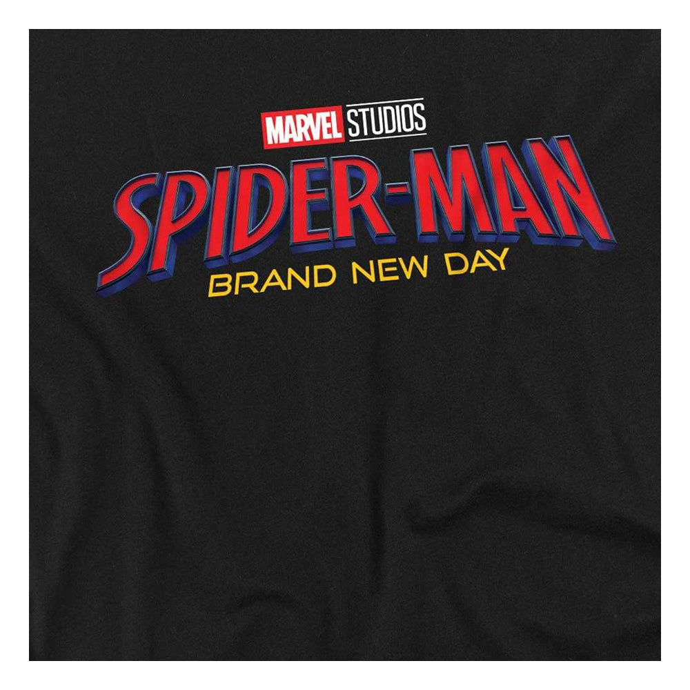 Black - Side - Spider-Man: Brand New Day Womens-Ladies Logo Fitted T-Shirt