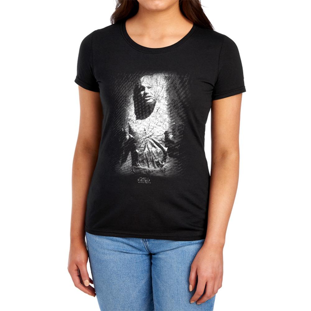 Black - Lifestyle - Star Wars Womens-Ladies Carbonite Han Solo Fitted T-Shirt