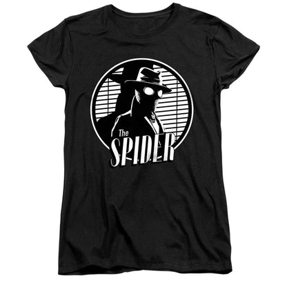 Black - Front - Spider-Noir Womens-Ladies Spotlight Fitted T-Shirt
