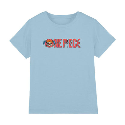 Light Blue - Front - One Piece Childrens-Kids Buggy the Clown Logo T-Shirt