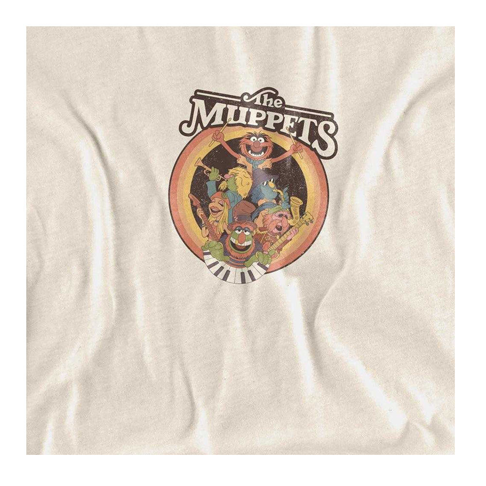 Natural - Side - The Muppets Childrens-Kids Electric Mayhem Circle T-Shirt