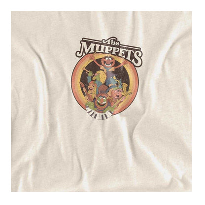 Natural - Side - The Muppets Childrens-Kids Electric Mayhem Circle T-Shirt