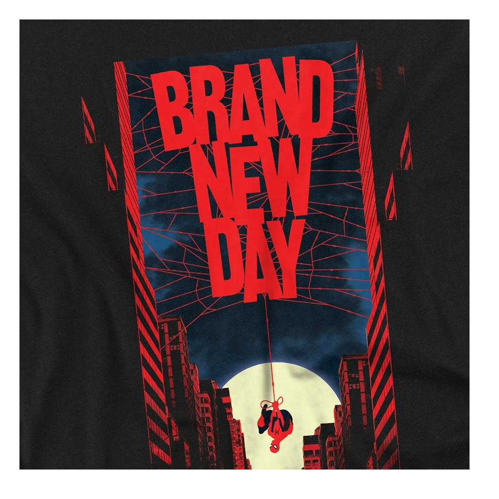 Black - Side - Spider-Man: Brand New Day Womens-Ladies New York Hero Fitted T-Shirt