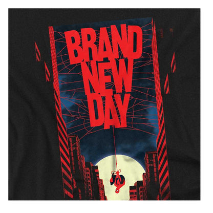 Black - Side - Spider-Man: Brand New Day Womens-Ladies New York Hero Fitted T-Shirt