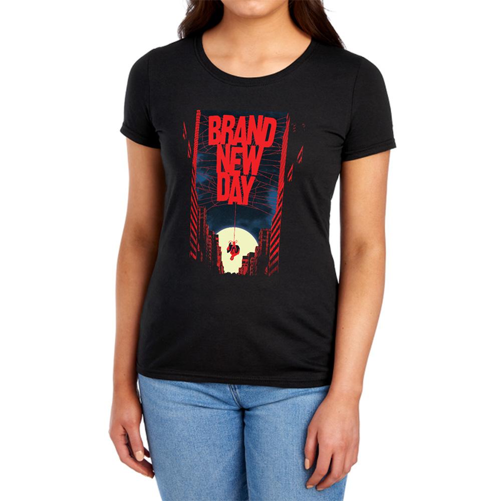 Black - Lifestyle - Spider-Man: Brand New Day Womens-Ladies New York Hero Fitted T-Shirt