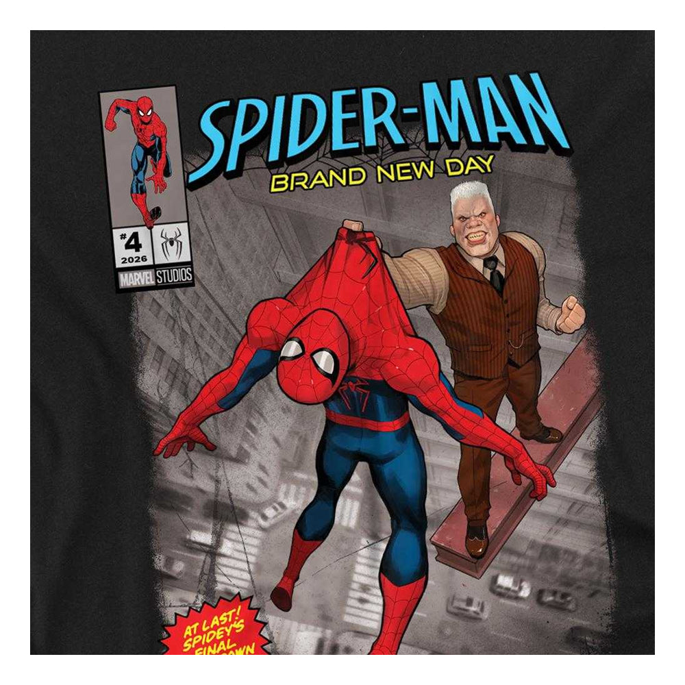 Black - Side - Spider-Man: Brand New Day Womens-Ladies Tombstone Fitted T-Shirt