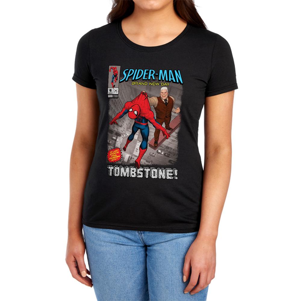 Black - Lifestyle - Spider-Man: Brand New Day Womens-Ladies Tombstone Fitted T-Shirt