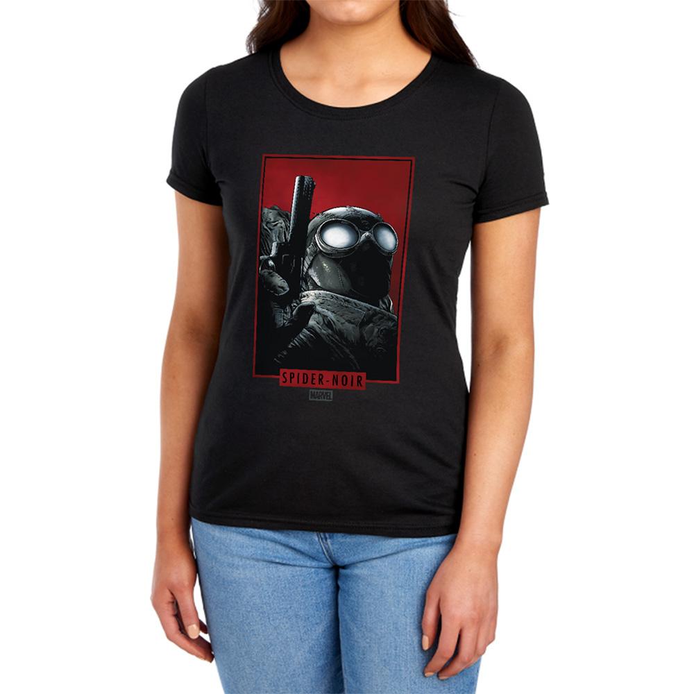 Black - Lifestyle - Spider-Noir Womens-Ladies Comic Cover Ringspun Cotton Fitted T-Shirt
