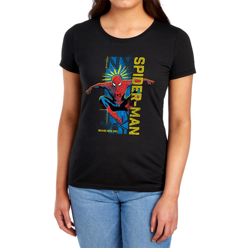 Black - Lifestyle - Spider-Man: Brand New Day Womens-Ladies Spidey Sense Ringspun Cotton Fitted T-Shirt
