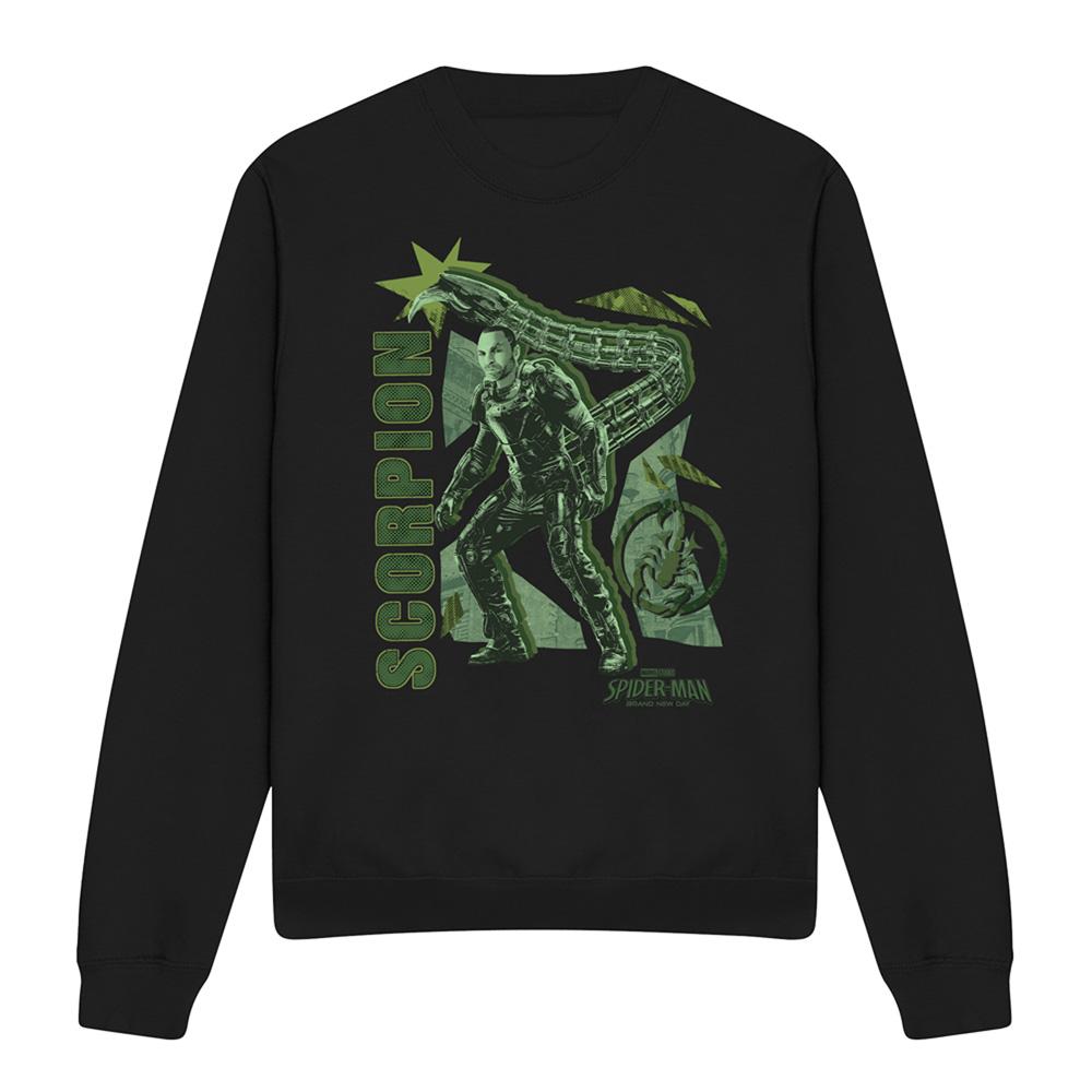 Black - Front - Spider-Man: Brand New Day Unisex Adult Scorpion Sweatshirt