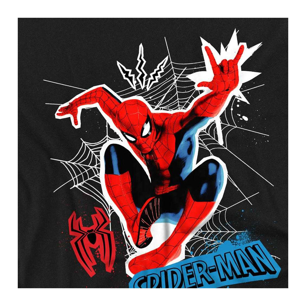 Black - Side - Spider-Man: Brand New Day Childrens-Kids Scrapbook Ringspun Cotton T-Shirt