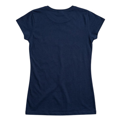 Navy - Back - One Piece Womens-Ladies Nami Logo Fitted T-Shirt