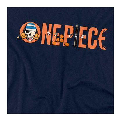 Navy - Side - One Piece Womens-Ladies Nami Logo Fitted T-Shirt