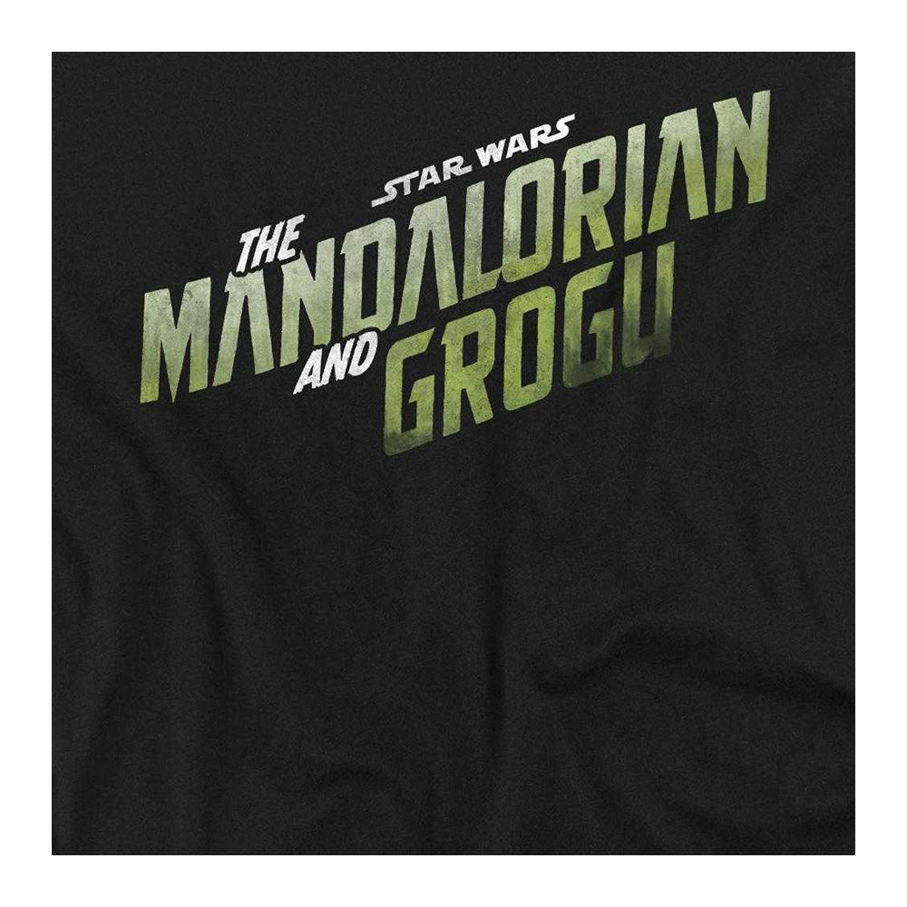 Black - Side - Star Wars Mandalorian Womens-Ladies Grogu Wave Ringspun Cotton T-Shirt