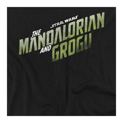 Black - Side - Star Wars Mandalorian Womens-Ladies Grogu Wave Ringspun Cotton T-Shirt