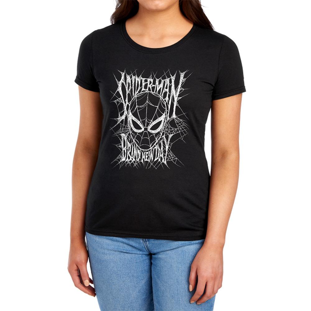 Black - Lifestyle - Spider-Man: Brand New Day Womens-Ladies Web Mask Fitted T-Shirt