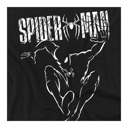 Black - Side - Spider-Man: Brand New Day Womens-Ladies Silhouette Fitted T-Shirt