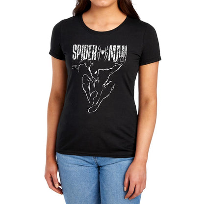 Black - Lifestyle - Spider-Man: Brand New Day Womens-Ladies Silhouette Fitted T-Shirt