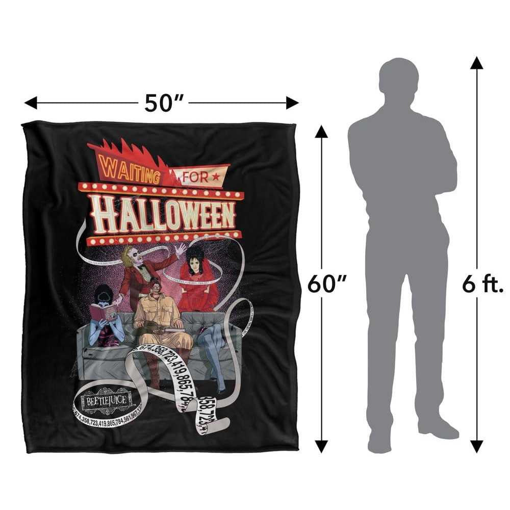 Multicoloured - Lifestyle - Beetlejuice Waiting For Halloween Blanket