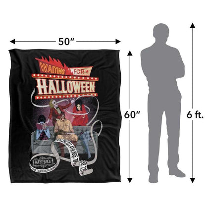Multicoloured - Lifestyle - Beetlejuice Waiting For Halloween Blanket