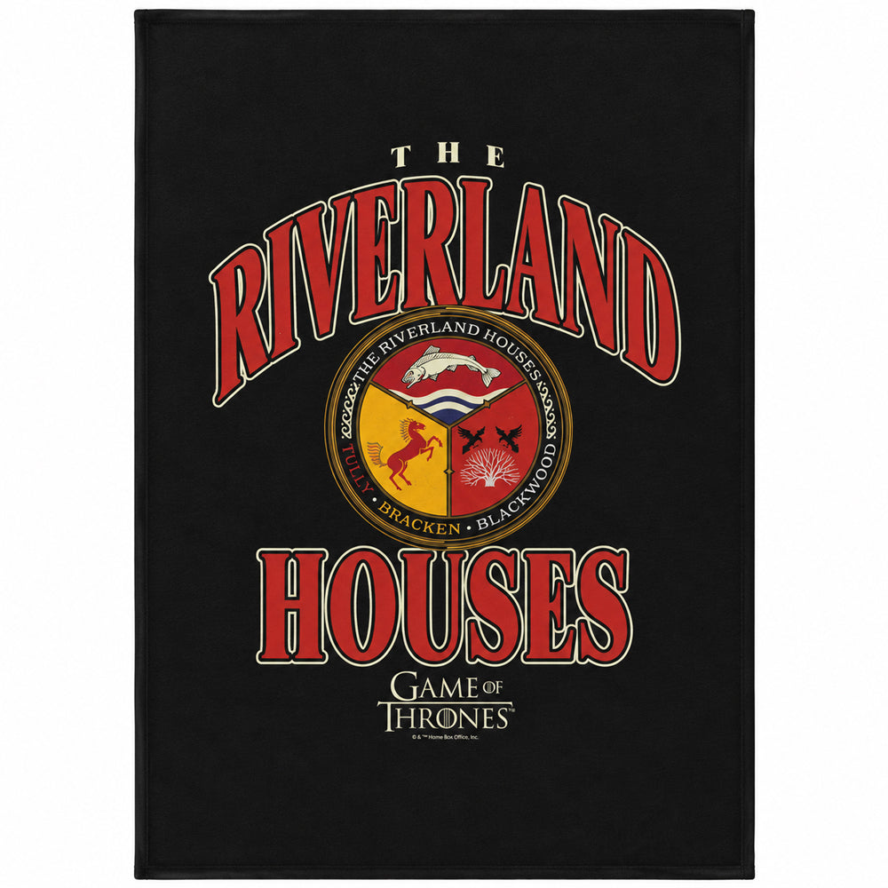 Multicoloured - Front - Game of Thrones The Riverland Houses Silky Blanket