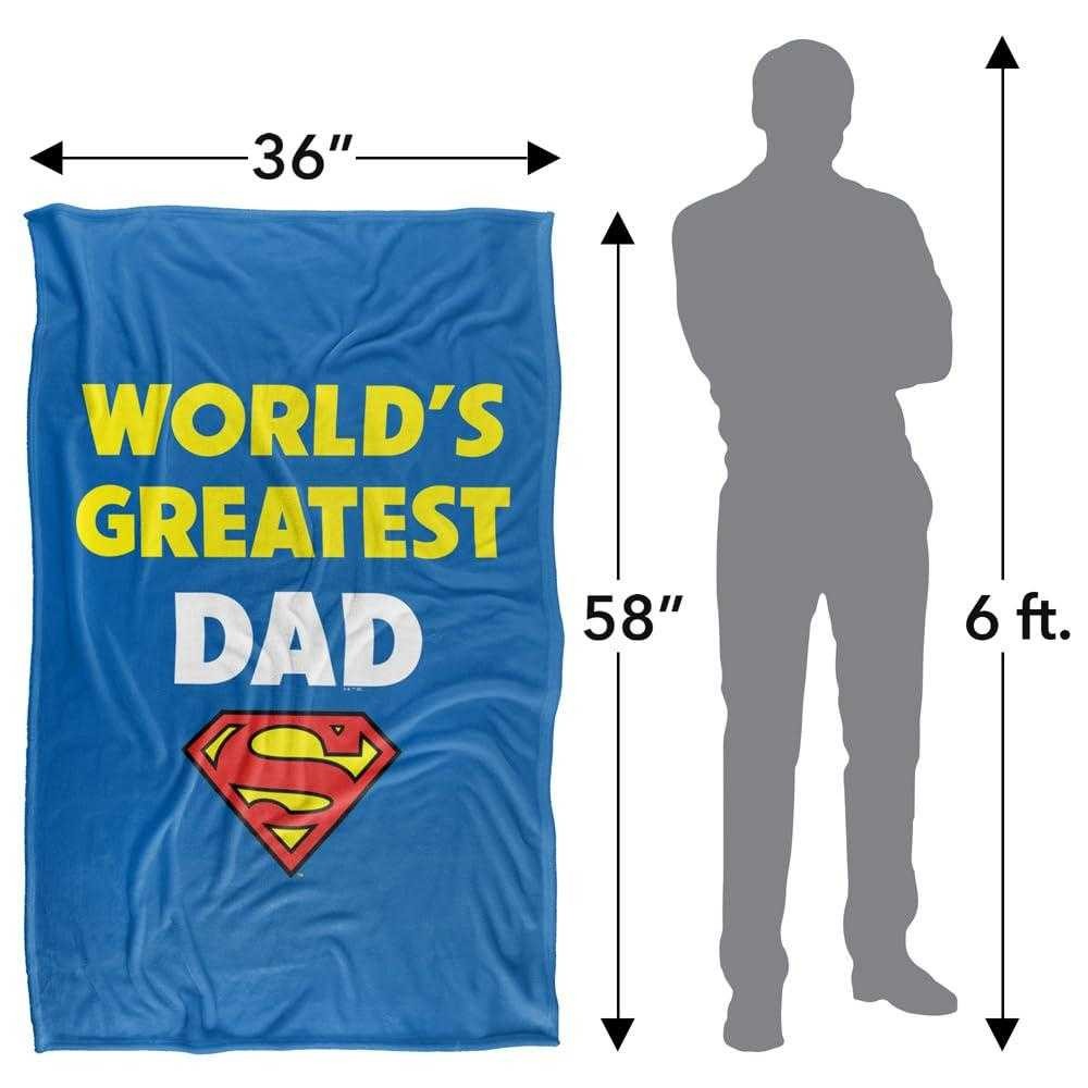 Multicoloured - Lifestyle - Superman World´s Greatest Dad Blanket