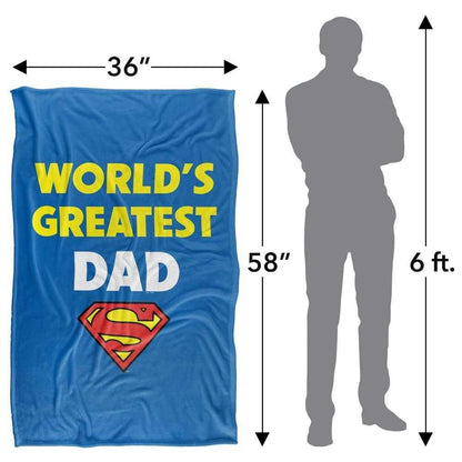 Multicoloured - Lifestyle - Superman World´s Greatest Dad Blanket